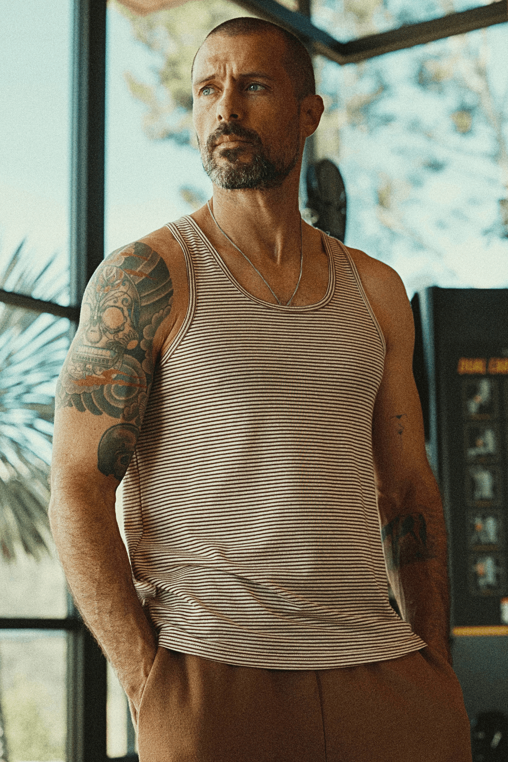 Men's Cotton Westbrook Stripe Tank
