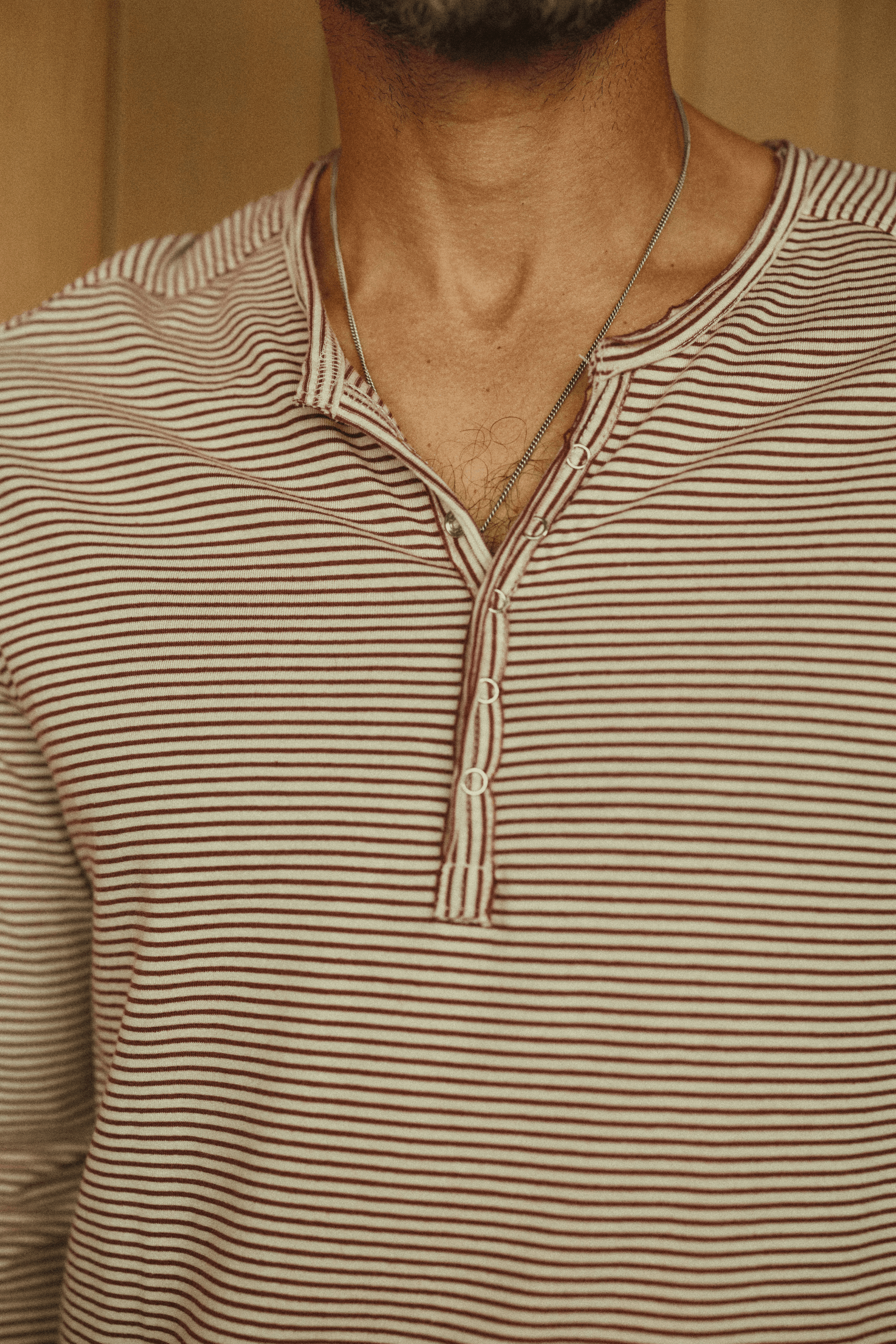 Men's Cotton Long Sleeve Henley