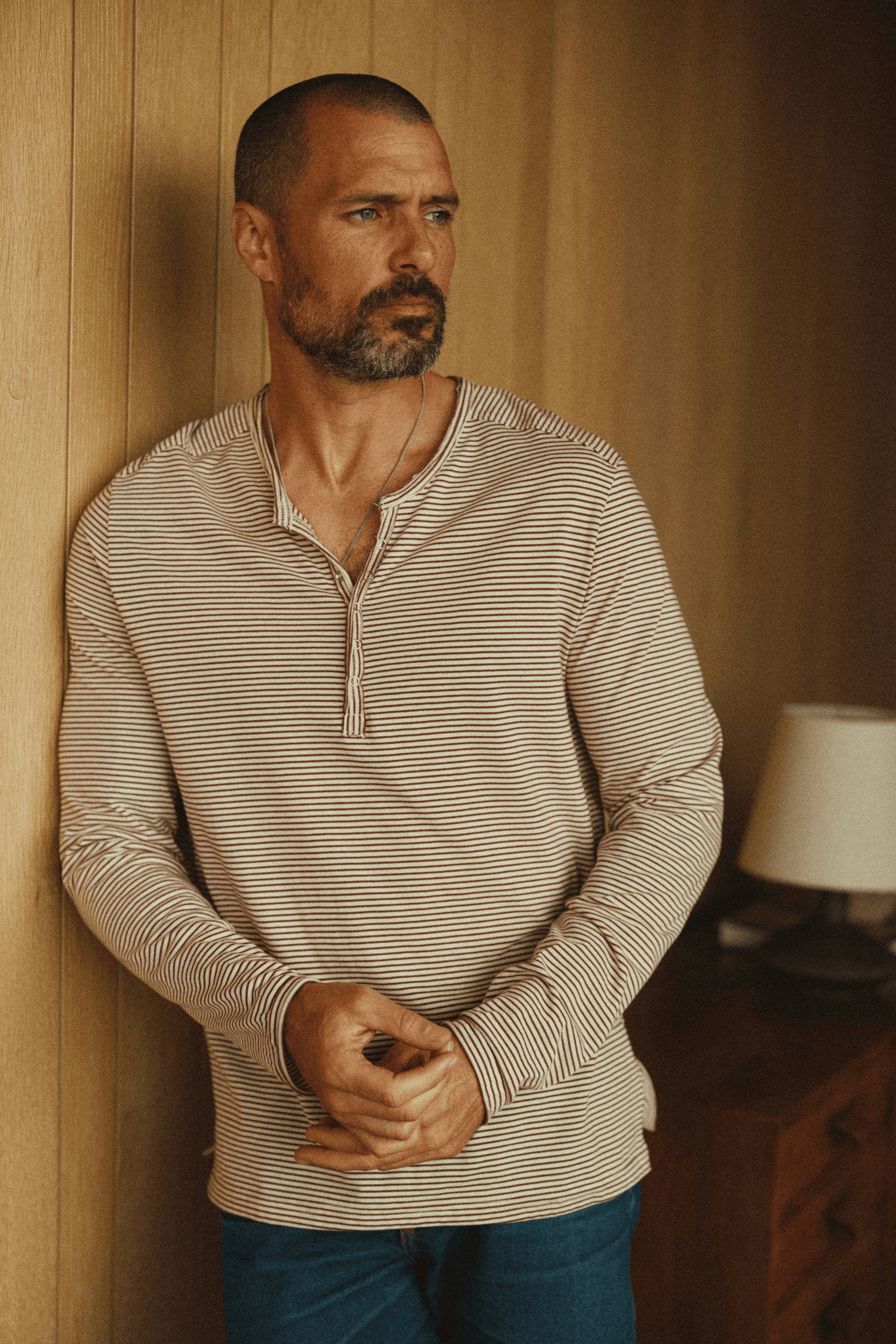 Men's Cotton Long Sleeve Henley